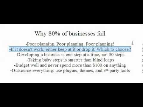Why 80% of businesses fail